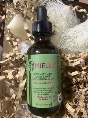 31.MIELLE Rosemary Mint Scalp & Hair Oil - 59ml Bottle with Dropper Applicator